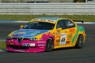 Luca Rangoni took a double win in the Independents Cup at Hockenheim in his Team Oregon Alfa Romeo 156 GTA