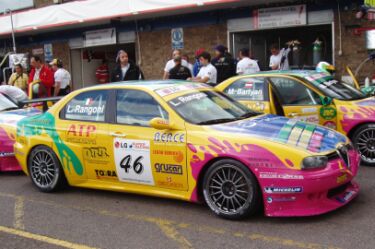 Team Oregon pit at Donington Park