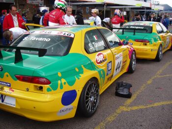 FIA GT action at Donington Park