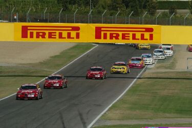 The Alfa Romeos lead at Imola last weekend