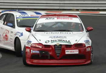 Twenty year old Italian Simone Iacone won the 2004 European Alfa Challenge after a season long battle with fellow countryman Maurizio Campani, which was only decided during the final double header at Imola