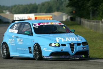 Pearle Alfa 147 Challenge action from Zolder at the weekend