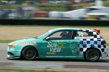 Pearle Alfa 147 Challenge action from Zolder at the weekend