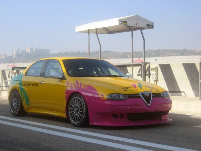 Oregan Team Alfa Romeo 156 GTA at the Valencia test in mid week