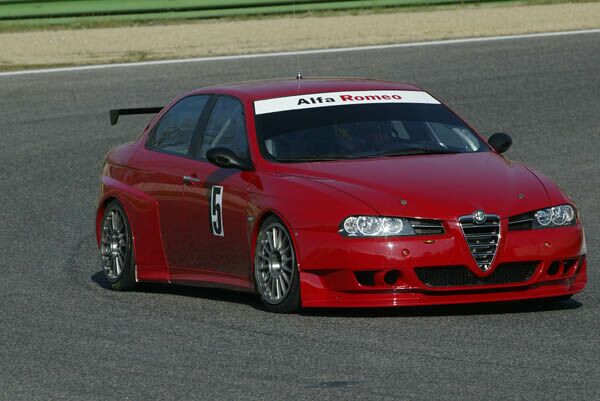 Fabrizio Giovanardi in the new Alfa Romeo 156 GTA at Magny Cours