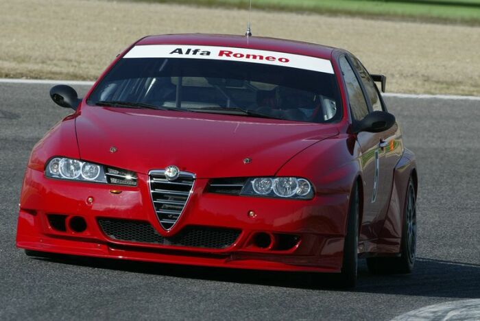 Alfa Romeo at the FIA ETCC test at Imola