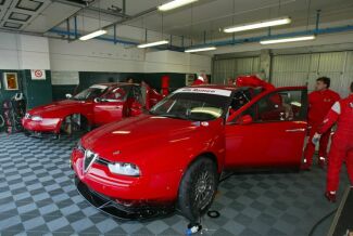 Alfa Romeo at Misano. Click here to enlarge.