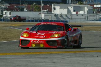 The no20 JMB Racing Ferrari 360 Modena of Augusto Farfus, Max Papis, Emanuel Collard and Andrea Garbagnati at last year's Daytona 24 Hours