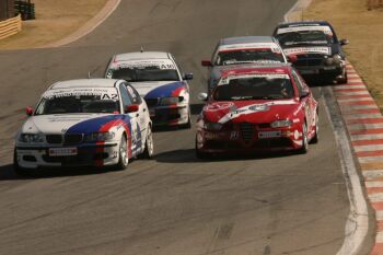 South African Production Car Championship action from Kyalami yesterday