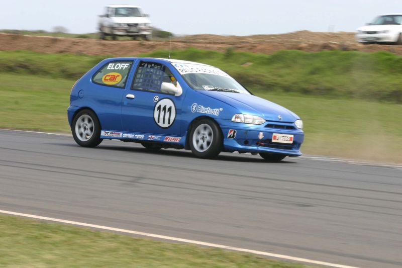 Race action from the South African Production Car Championship at East London