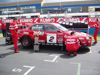 FIA ETCC action from Donington Park on Sunday