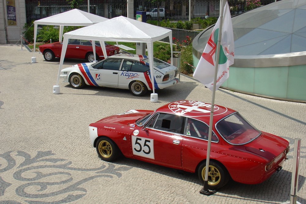 Under the motto "From 10th to 19th July , the Cuore Sportivo beats faster in the heart of Lisboa" the Alfa Romeo Clube de Portugal and the Palcio Sotto Mayor (Galerias Comerciais) presented an outstanding exhibition of important Alfa Romeo models in the heart of the Portuguese capital.