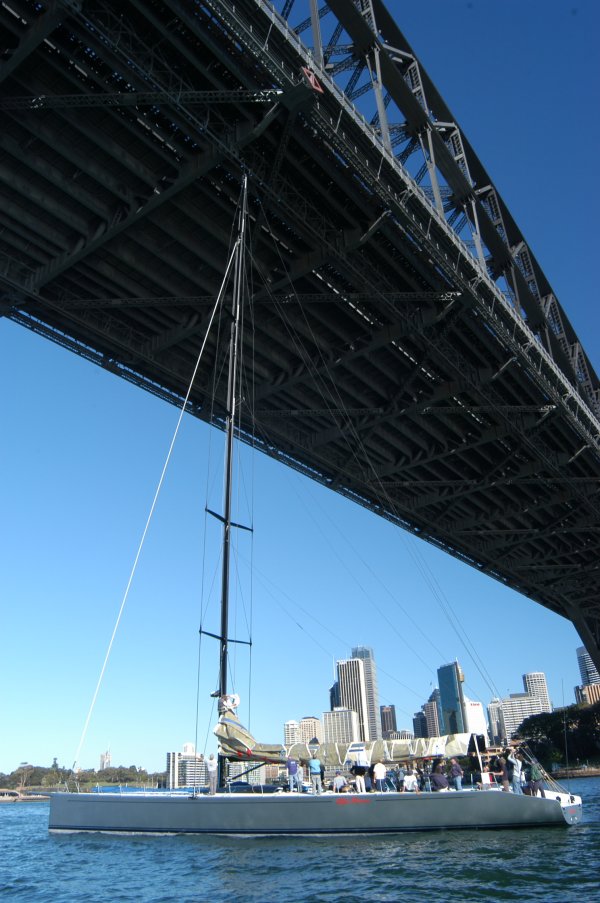 Alfa Romeo Maxi Yacht - Maiden Voyage, Sydney Harbour - 22nd July 2005