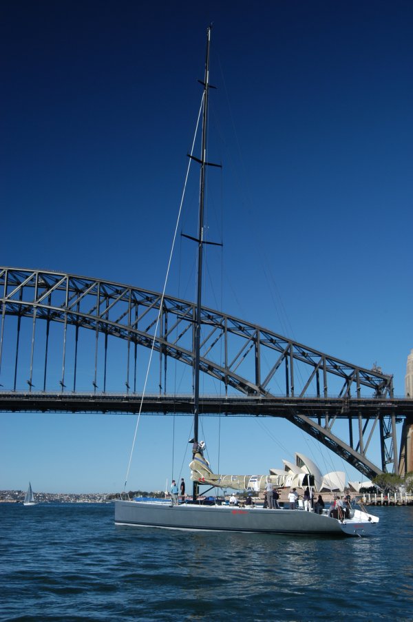 Alfa Romeo Maxi Yacht - Maiden Voyage, Sydney Harbour - 22nd July 2005