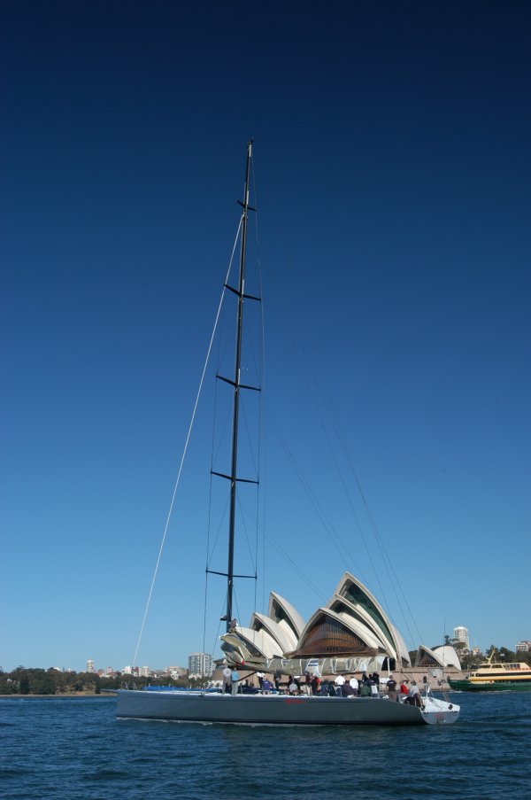 Alfa Romeo Maxi Yacht - Maiden Voyage, Sydney Harbour - 22nd July 2005