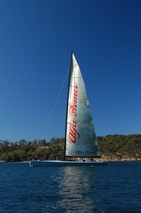 Alfa Romeo Maxi Yacht - Maiden Voyage, Sydney Harbour - 22nd July 2005