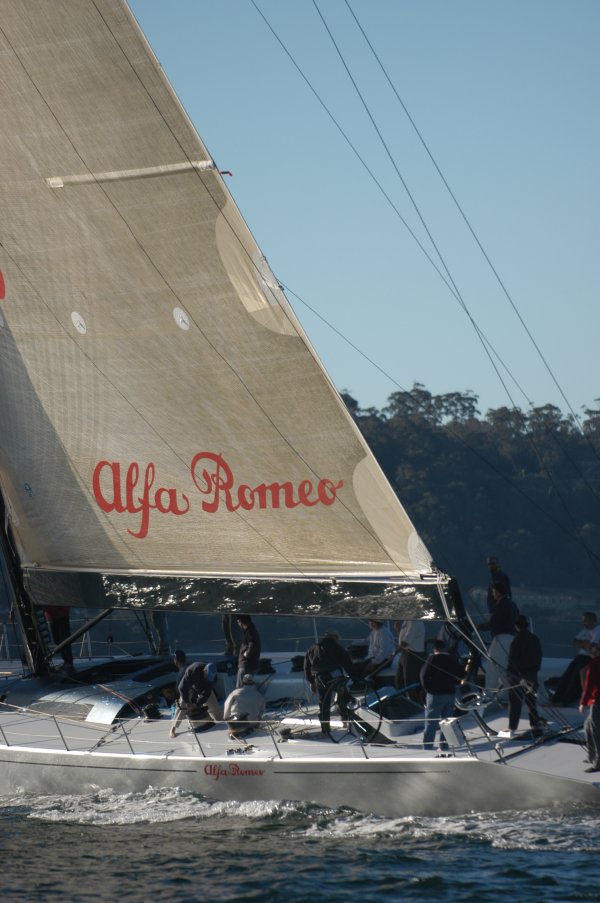 Alfa Romeo Maxi Yacht - Maiden Voyage, Sydney Harbour - 22nd July 2005