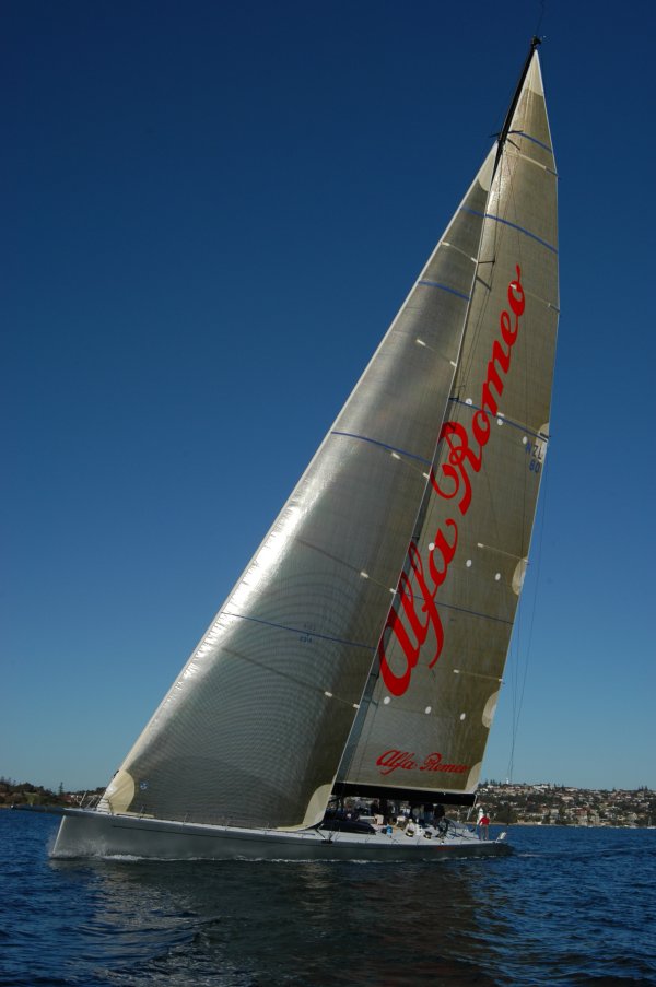 Alfa Romeo Maxi Yacht - Maiden Voyage, Sydney Harbour - 22nd July 2005