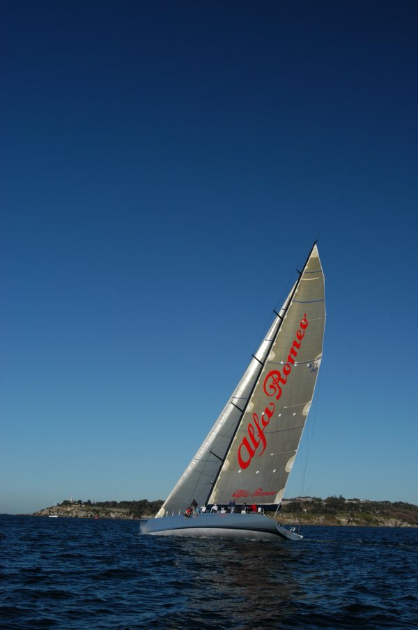 Alfa Romeo Maxi Yacht - Maiden Voyage, Sydney Harbour - 22nd July 2005