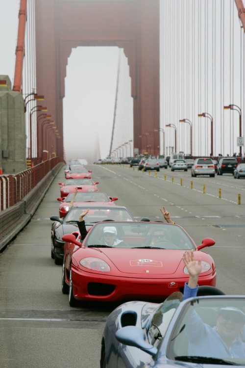 Ferrari Rally - Golden Gate Bridge, California