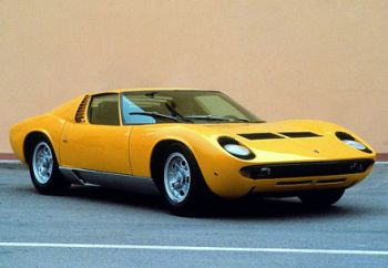 Lamborghini Miura SV from 1972 owned by Automobili Lamborghini and assigned race number 90 - will be driven by the Head of the Lamborghini Centro Stile, Luc Donckerwolke