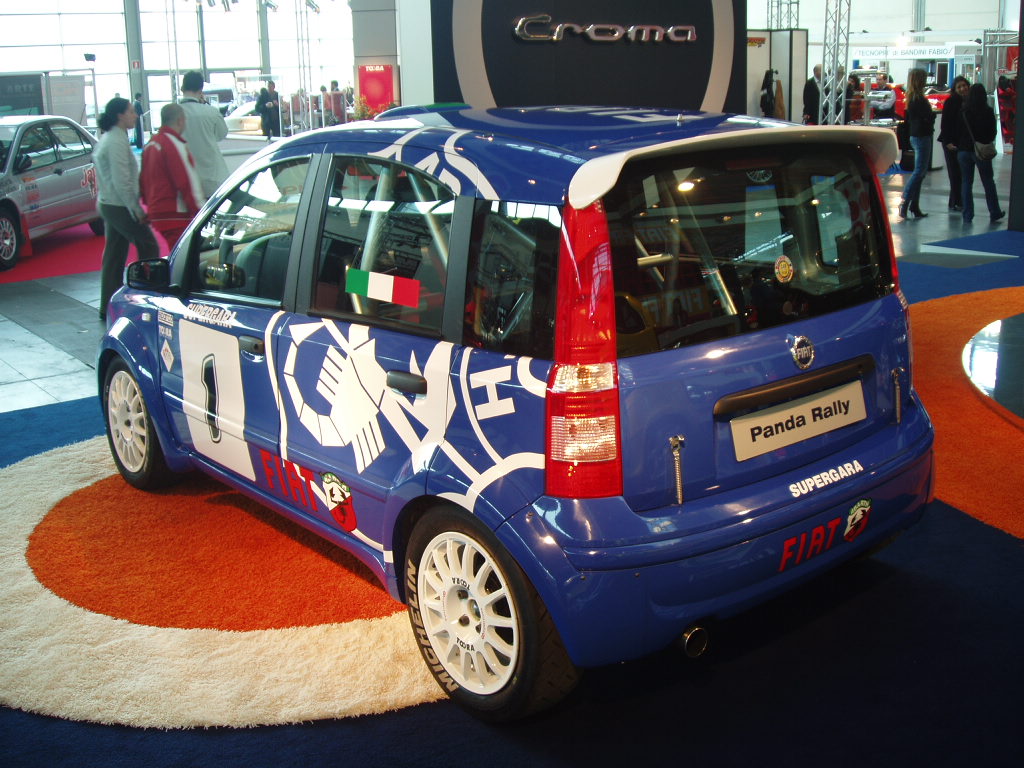 Fiat Panda Multijet rally car concept at the 2005 My Special Car Show in Rimini