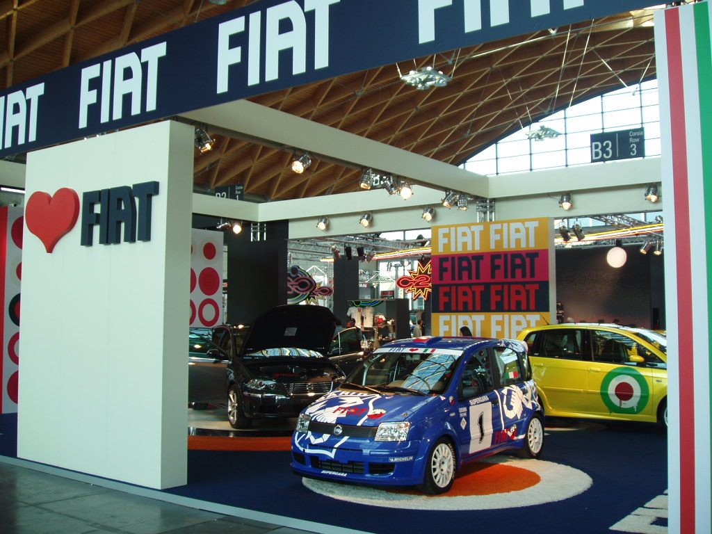 Fiat Panda Multijet rally car concept at the 2005 My Special Car Show in Rimini