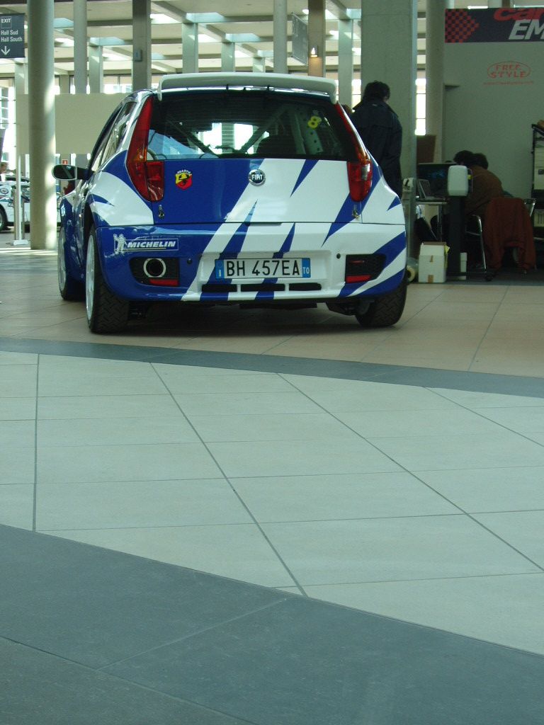 Fiat Punto Abarth Rally Super 1600 at the 2005 'My Special Car Show' in Rimini