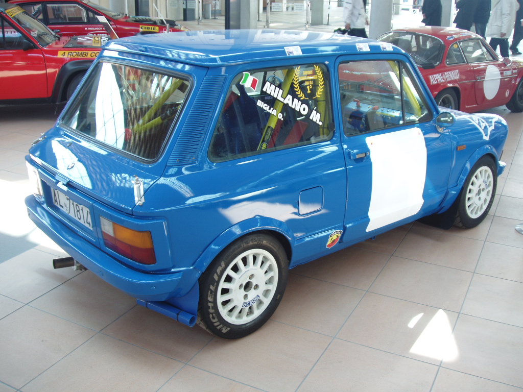 Quattroruorte magazine rally car display at the 2005 'My Special Car' Show in Rimini