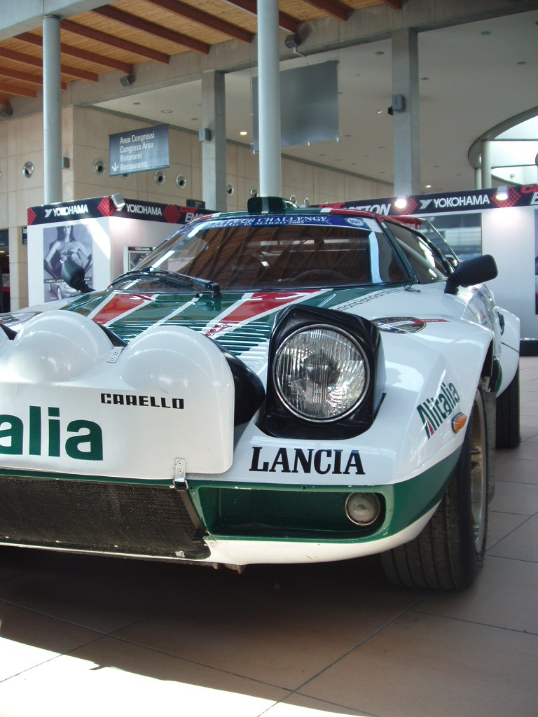 Quattroruorte magazine rally car display at the 2005 'My Special Car' Show in Rimini