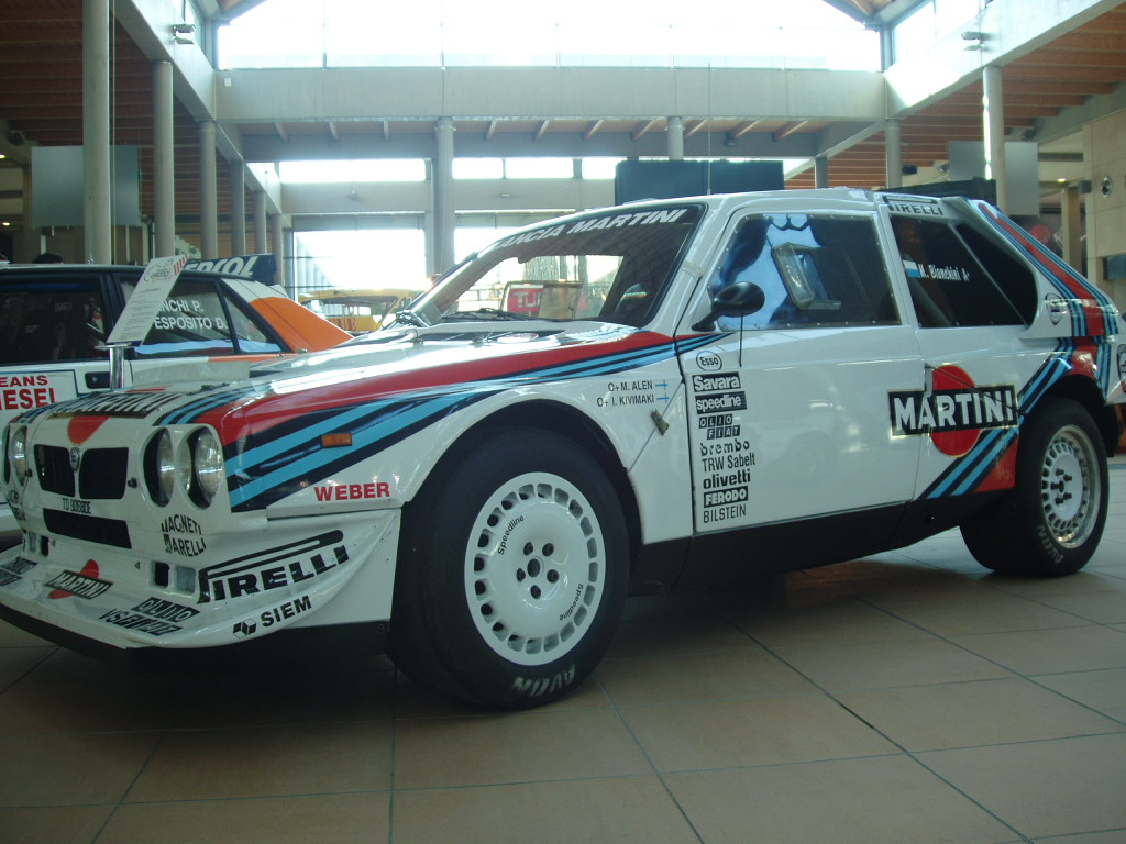 Quattroruorte magazine rally car display at the 2005 'My Special Car' Show in Rimini