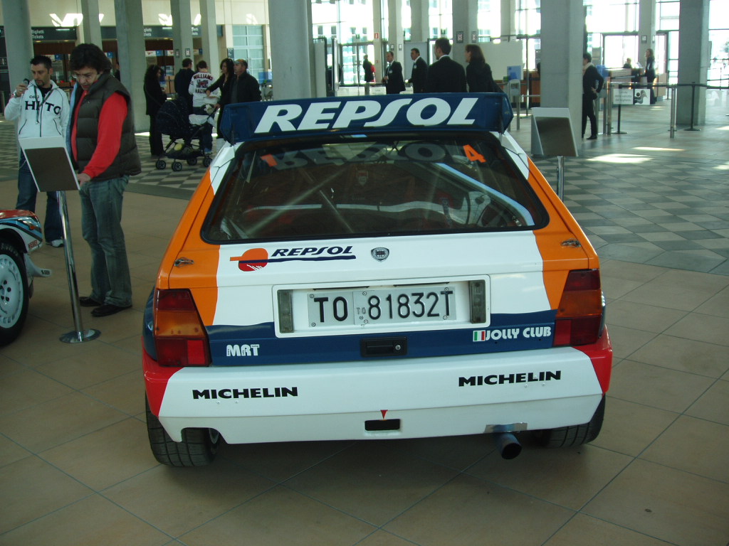 Quattroruorte magazine rally car display at the 2005 'My Special Car' Show in Rimini