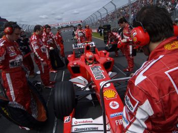 Ferrari F2004 M at the 2005 Australian Grand Prix