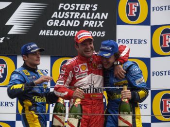 Rubns Barrichello at the 2005 Australian Grand Prix