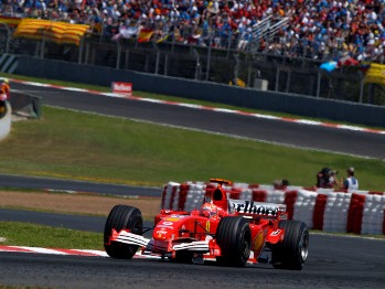 Michael Schumacher started the 2005 Spanish Grand Prix from the eighth grid slot, and thanks to his strategy, was lying third when he suffered a the first of two deflating tyres