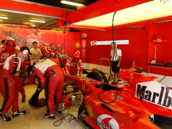 Michael Schumacher started the 2005 Spanish Grand Prix from the eighth grid slot, and thanks to his strategy, was lying third when he suffered a the first of two deflating tyres