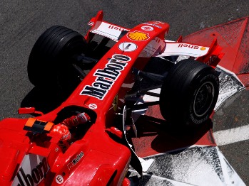 After the first qualifying session Rubens Barrichello and Michael Schumacher are tenth and eleventh respectively on the first  provisional  grid  for  Sundays  Monaco  Grand  Prix