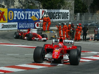 Ferrari at the 2005 Monaco Grand Prix