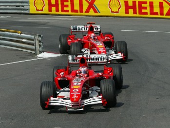 Ferrari at the 2005 Monaco Grand Prix