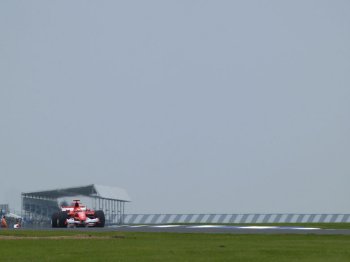 Michael Schumacher and Rubens Barrichello took a difficult sixth and seventh place for Scuderia Ferrari in this afternoon's British Grand Prix