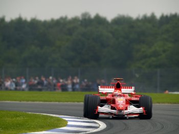 Michael Schumacher and Rubens Barrichello took a difficult sixth and seventh place for Scuderia Ferrari in this afternoon's British Grand Prix