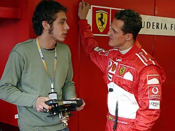 Valentino Rossi & Michael Schumacher