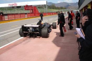 Minardi PS05 shakedown at Mugello