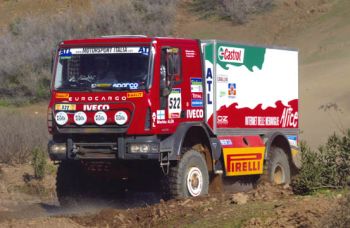 Iveco Eurcargo during the 2005 Dakar Rally