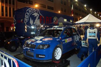 Fiat Punto Abarth Rally on the 2005 Monte Carlo Rally