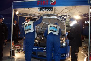 Fiat Punto Abarth Rally on the 2005 Monte Carlo Rally