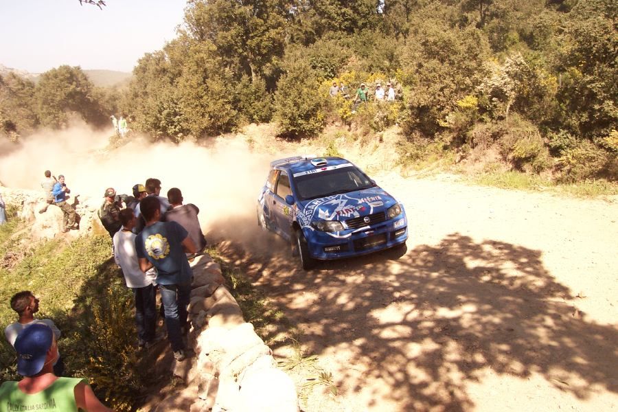 Fiat Punto Super 1600 on the 2005 WRC Italy-Sardinia Rally