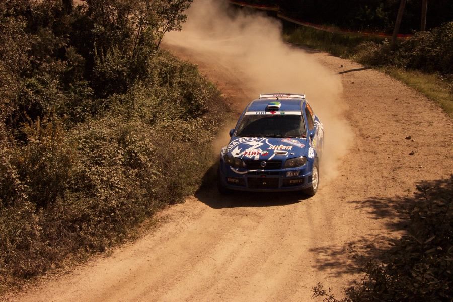 Fiat Punto Super 1600 on the 2005 WRC Italy-Sardinia Rally