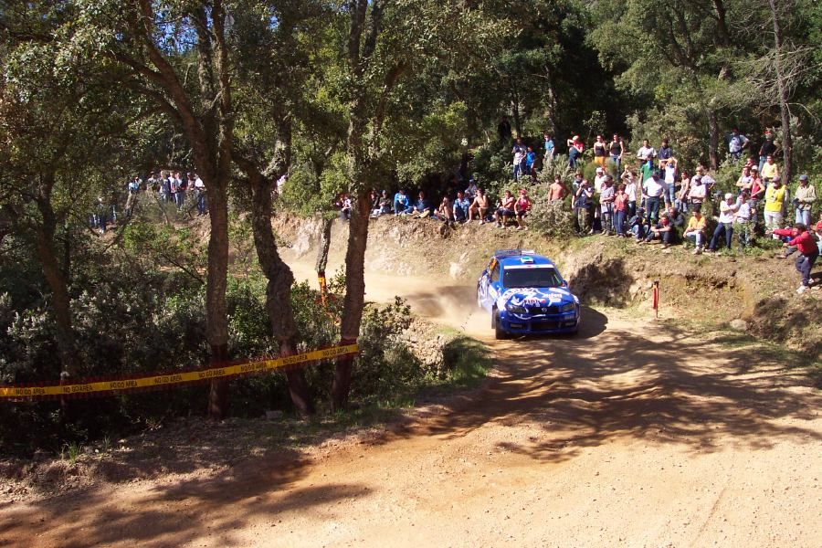 Fiat Punto Super 1600 on the 2005 WRC Italy-Sardinia Rally