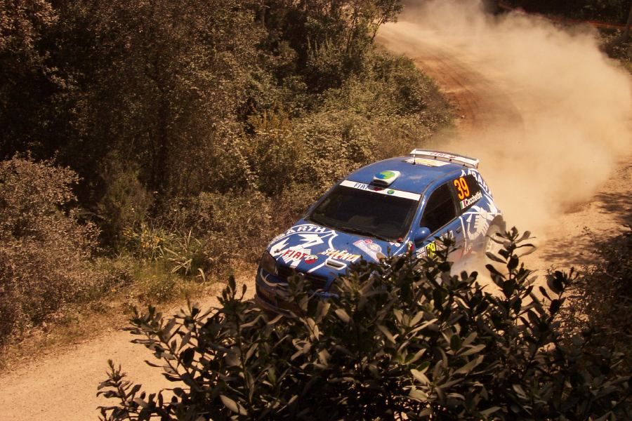 Fiat Punto Super 1600 on the 2005 WRC Italy-Sardinia Rally